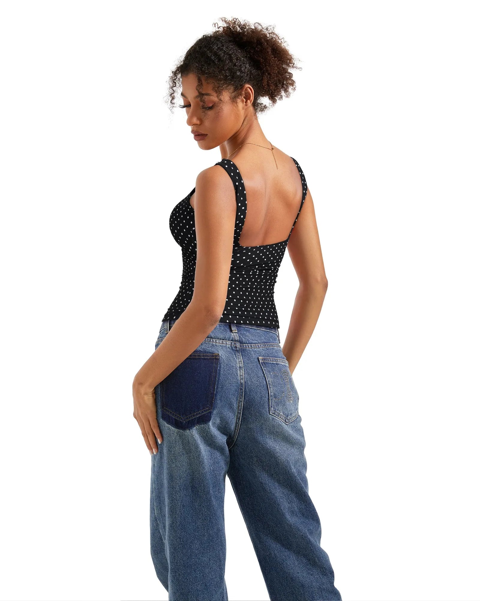 Buttery Soft Backless Boat Neck Tank Top