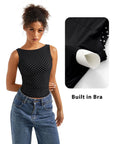 Buttery Soft Backless Boat Neck Tank Top