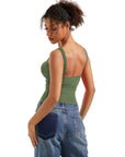 Buttery Soft Backless Boat Neck Tank Top