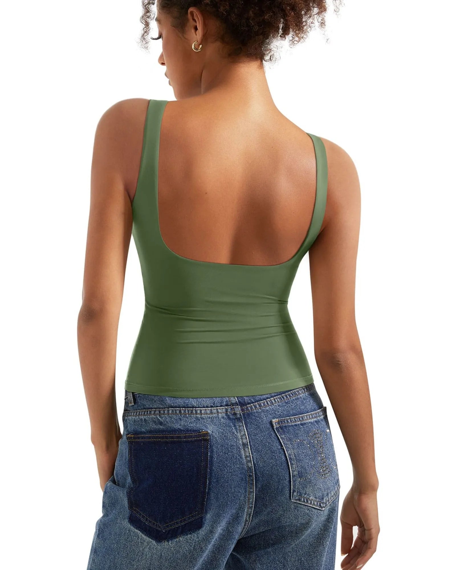 Buttery Soft Backless Boat Neck Tank Top
