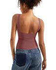 Buttery Soft Backless Boat Neck Tank Top
