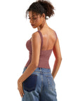 Buttery Soft Backless Boat Neck Tank Top