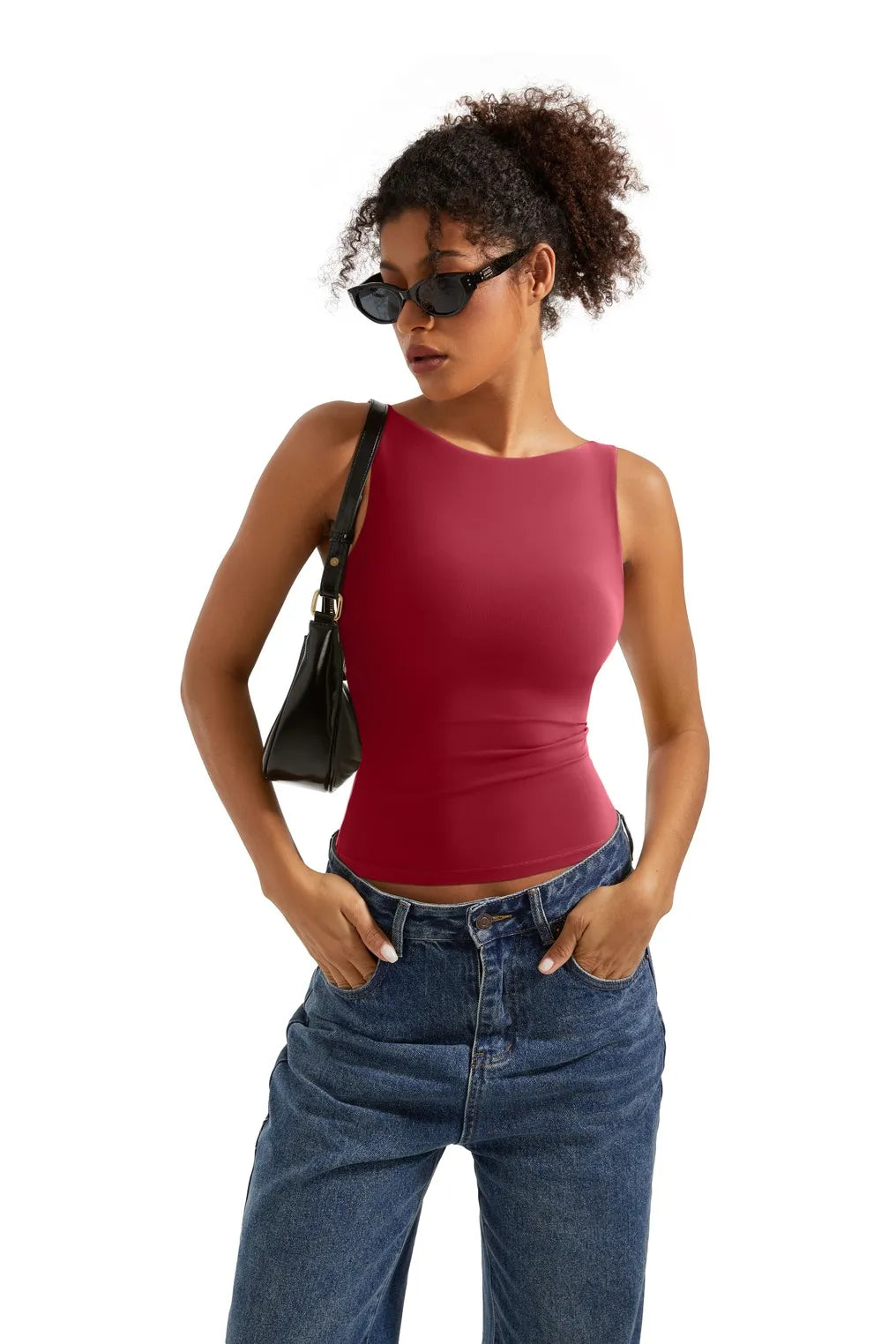 Buttery Soft Boat Neck Tank Top