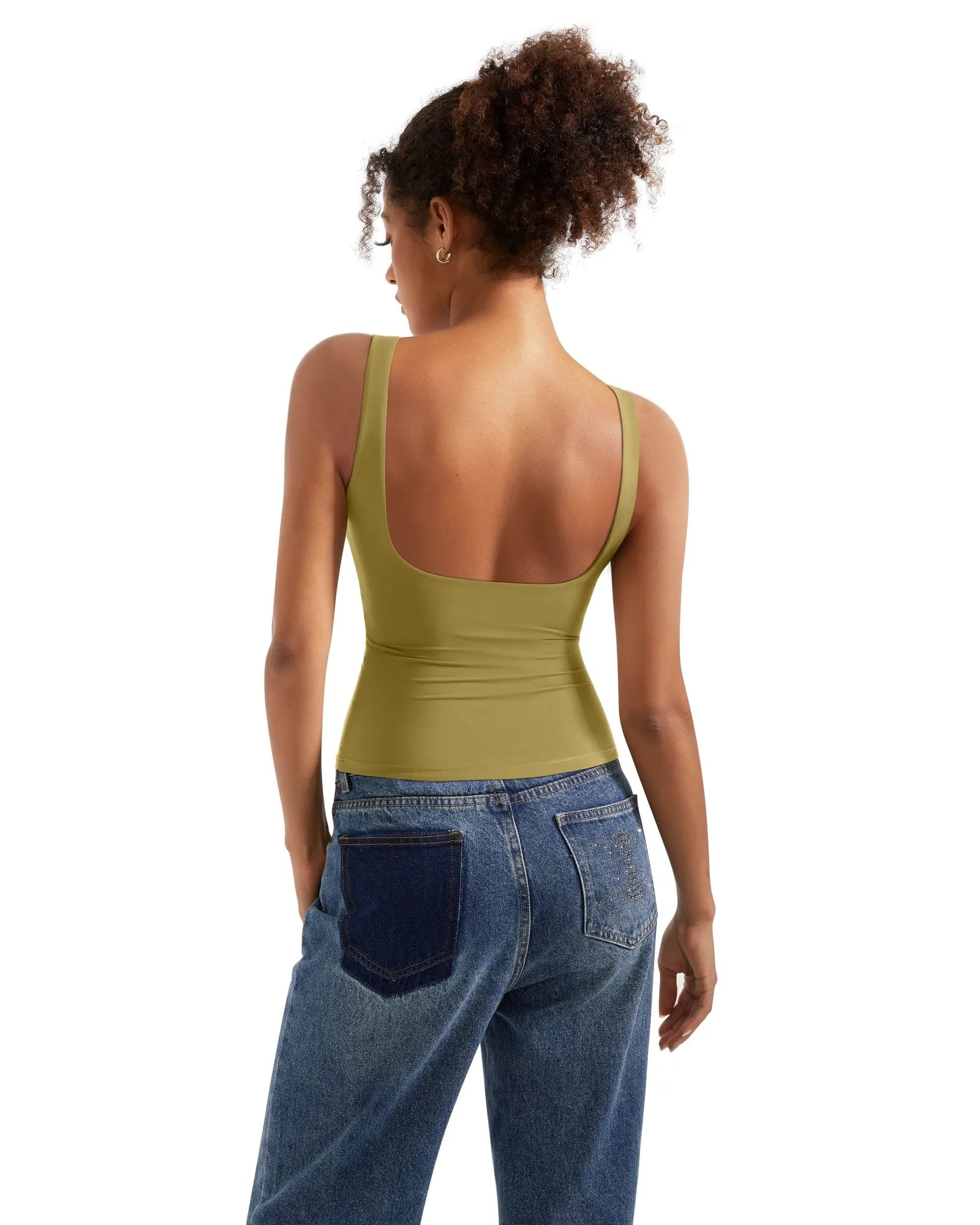 Buttery Soft Backless Boat Neck Tank Top