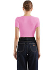 Cotton Ribbed Scoop Neck Shirt