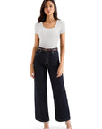 Cotton Ribbed Scoop Neck Shirt