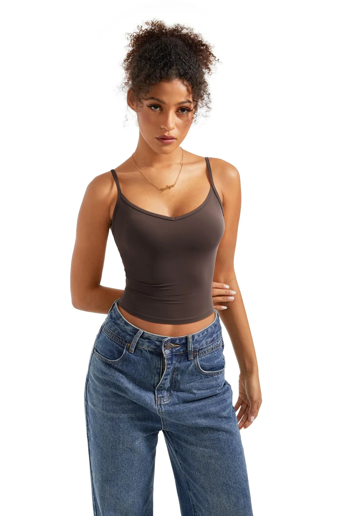 Cami V Neck Tank Top
