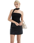 Mesh Ruched Tube Top & Scarf