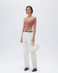 SUUKSESS Cloud Cashmere Women V Neck Fitted Long Sleeve Shirt Basic Soft Knit Tops-SUUKSESS-SUUKSESS