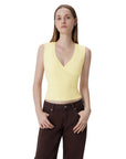 V Neck Double Lined Camisole Tank Tops-SUUKSESS-SUUKSESS