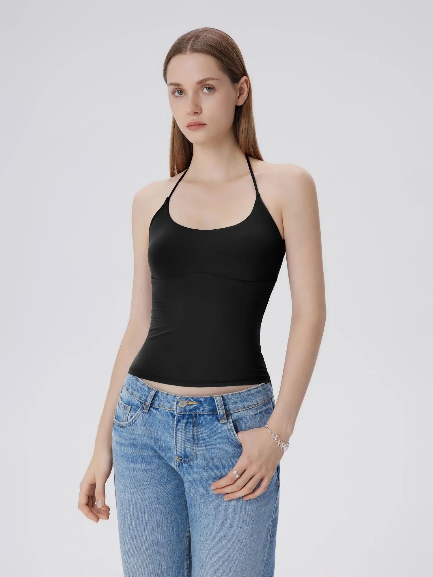 Lined Open Back Y2K Camisole Tank Tops-SUUKSESS-SUUKSESS