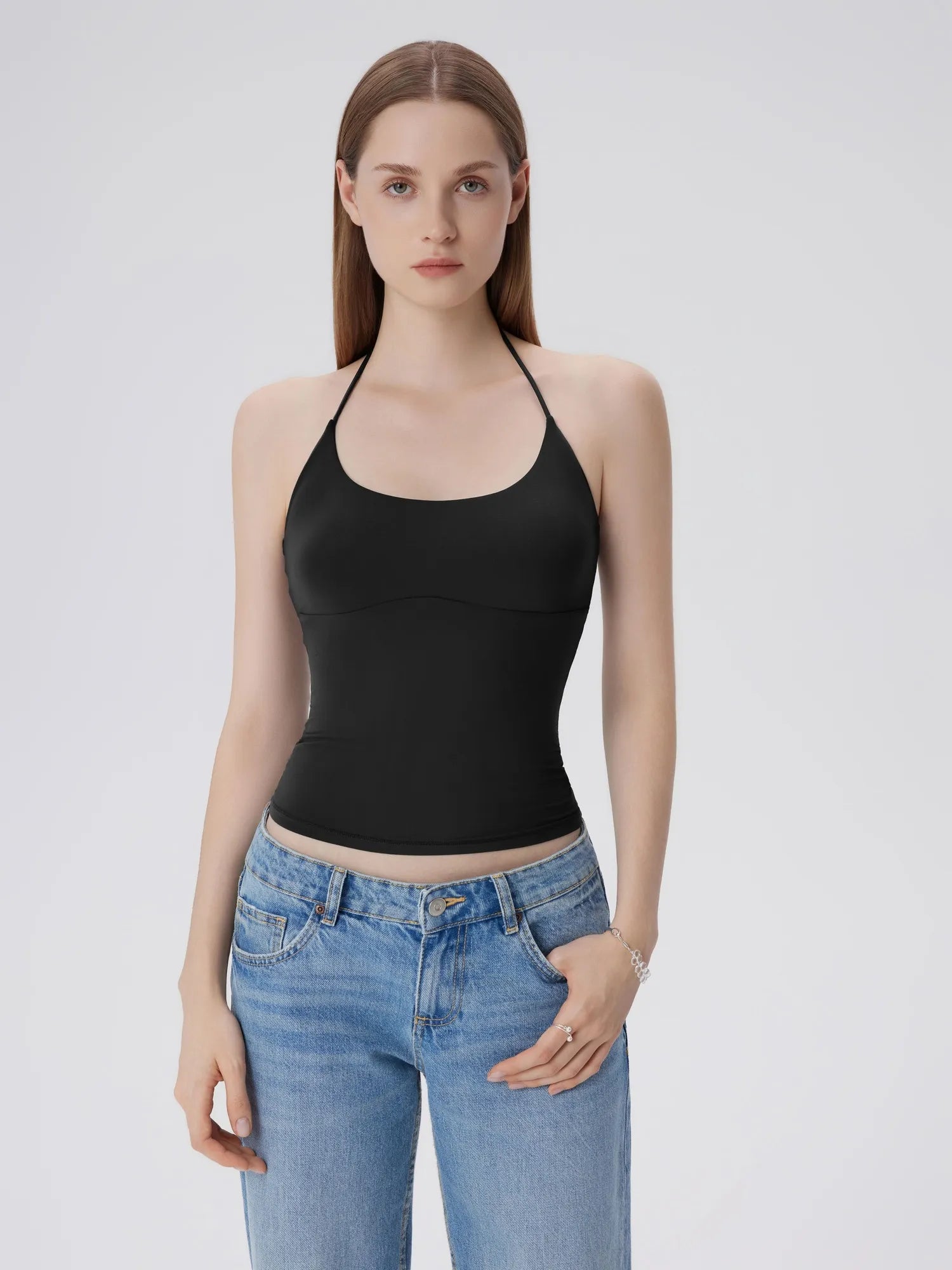Lined Open Back Y2K Camisole Tank Tops-SUUKSESS-SUUKSESS