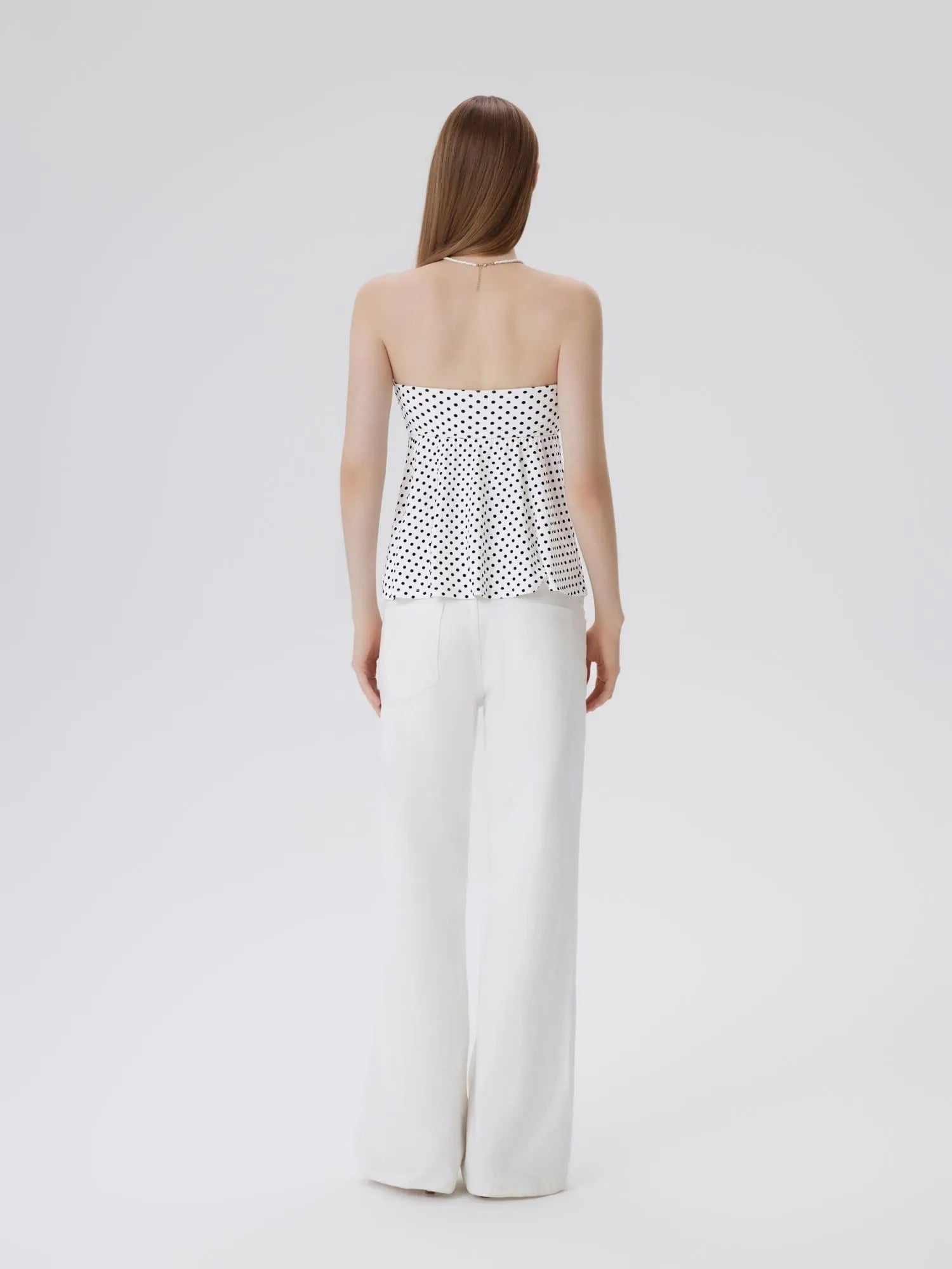 Sleeveless Strapless Peplum Tube Babydoll Tank Tops-SUUKSESS-SUUKSESS