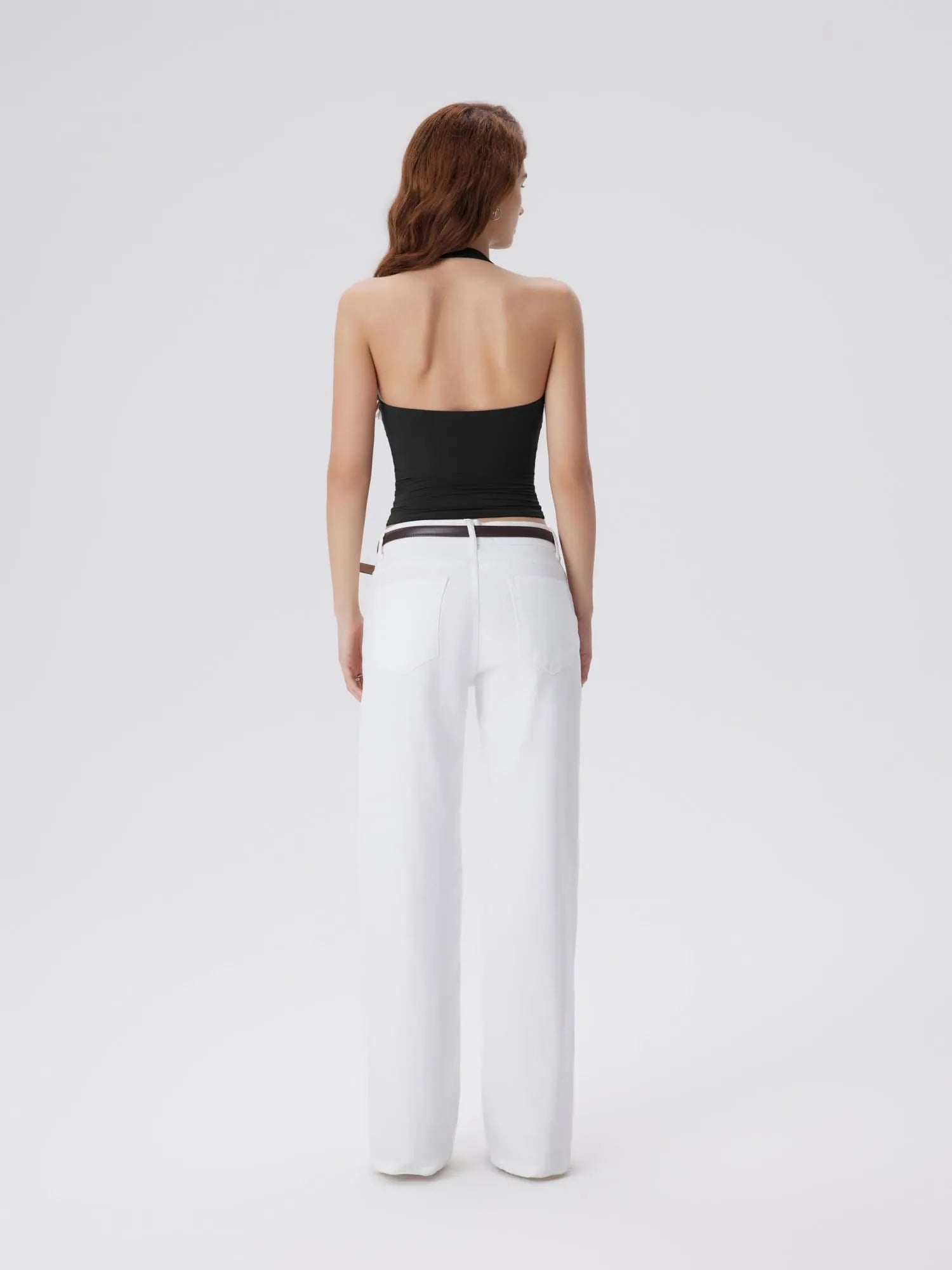 SUUKSESS Women Halter Padded Tank Tops Double Lined Backless Summer Going Out Tops-SUUKSESS-SUUKSESS