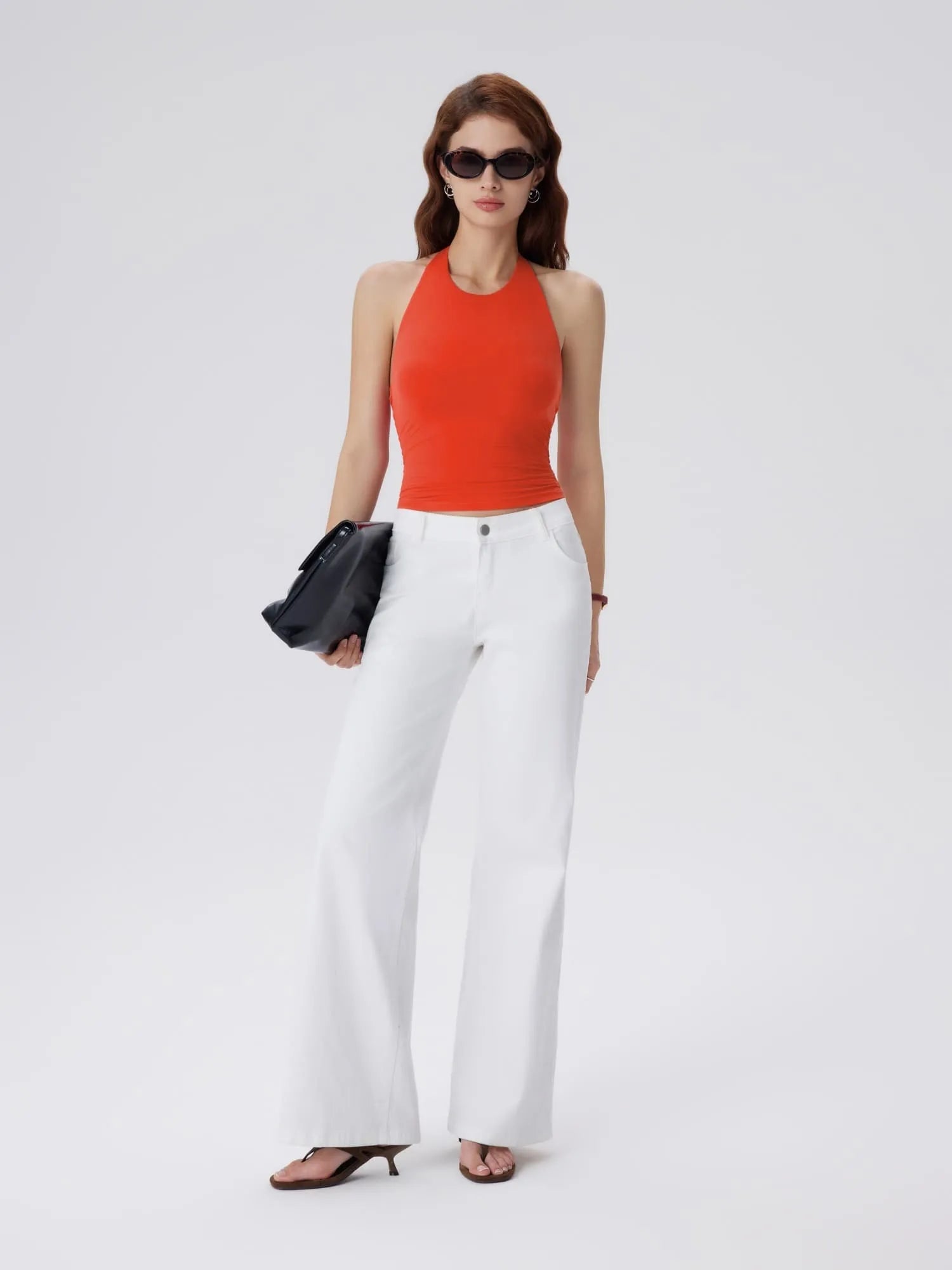 SUUKSESS Women Halter Padded Tank Tops Double Lined Backless Summer Going Out Tops-SUUKSESS-SUUKSESS