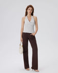 Deep V Halter Open Back Tank Tops-SUUKSESS-SUUKSESS