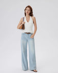 Deep V Halter Open Back Tank Tops-SUUKSESS-SUUKSESS