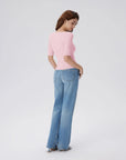 Tight Fitted Half Sleeve Boat Neck Shirt-SUUKSESS-SUUKSESS