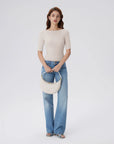 Tight Fitted Half Sleeve Boat Neck Shirt-SUUKSESS-SUUKSESS