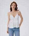 Babydoll Peplum V Neck Tank Tops-SUUKSESS-SUUKSESS
