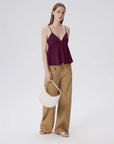 Babydoll Peplum V Neck Tank Tops