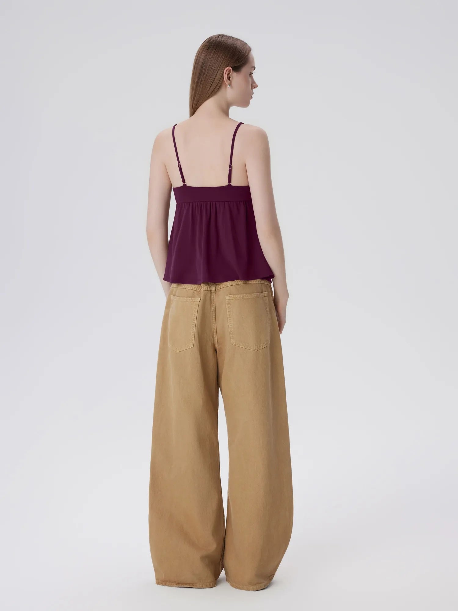 Babydoll Peplum V Neck Tank Tops