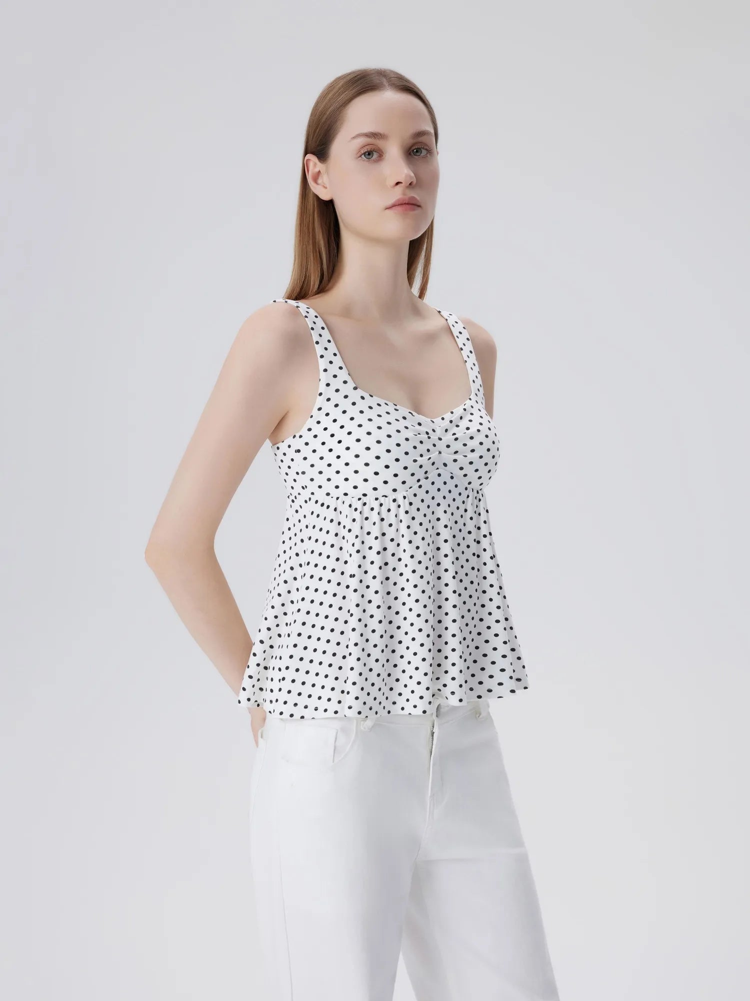 Peplum Modal Summer Flowy Babydoll Tank Tops-SUUKSESS-SUUKSESS