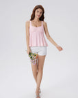 Peplum Modal Summer Flowy Babydoll Tank Tops-SUUKSESS-SUUKSESS