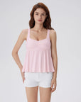 Peplum Modal Summer Flowy Babydoll Tank Tops-SUUKSESS-SUUKSESS