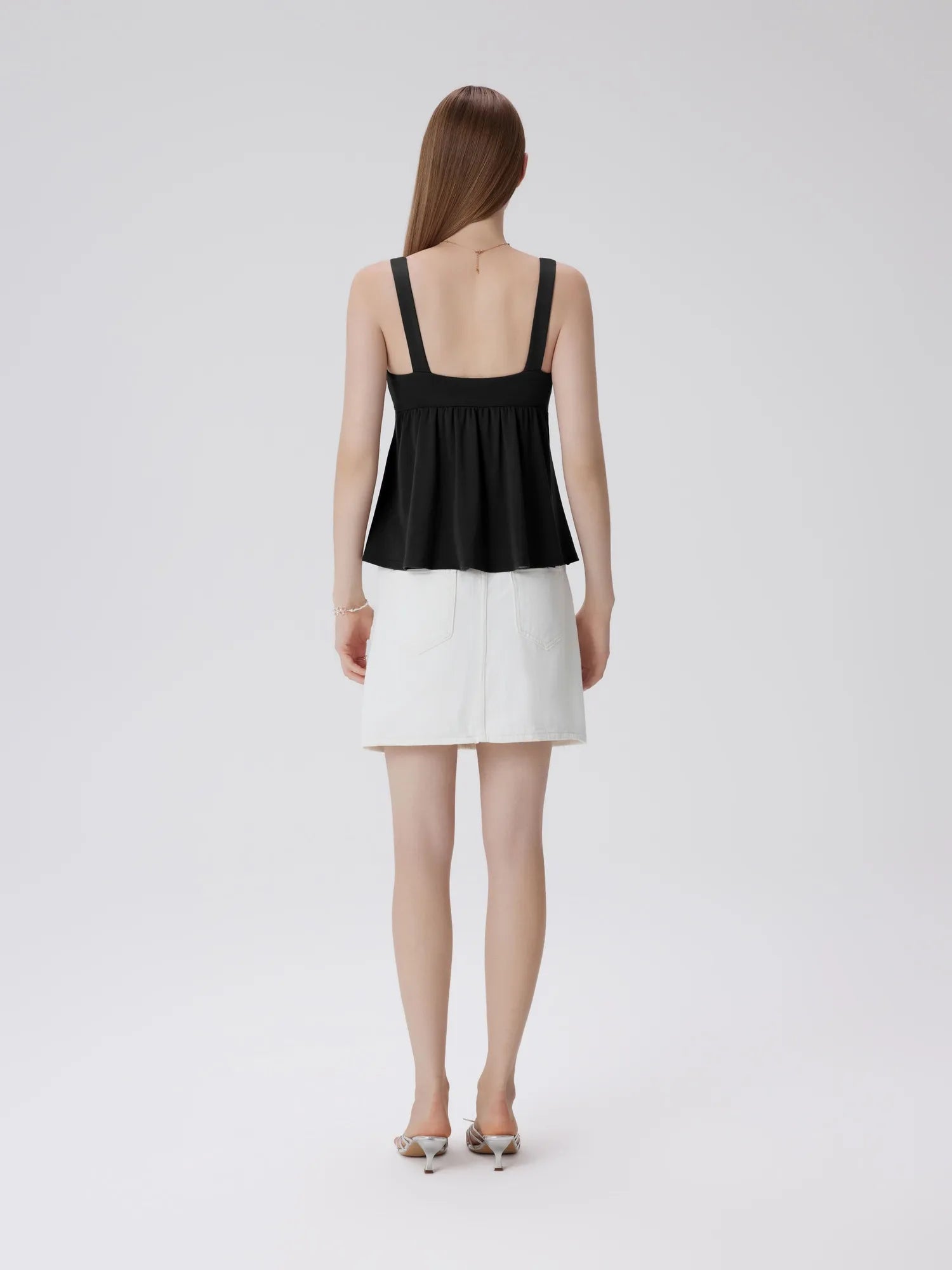 Peplum Modal Summer Flowy Babydoll Tank Tops-SUUKSESS-SUUKSESS