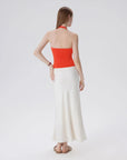 Double Lined V Neck Halter Backless Tank Tops-SUUKSESS-SUUKSESS