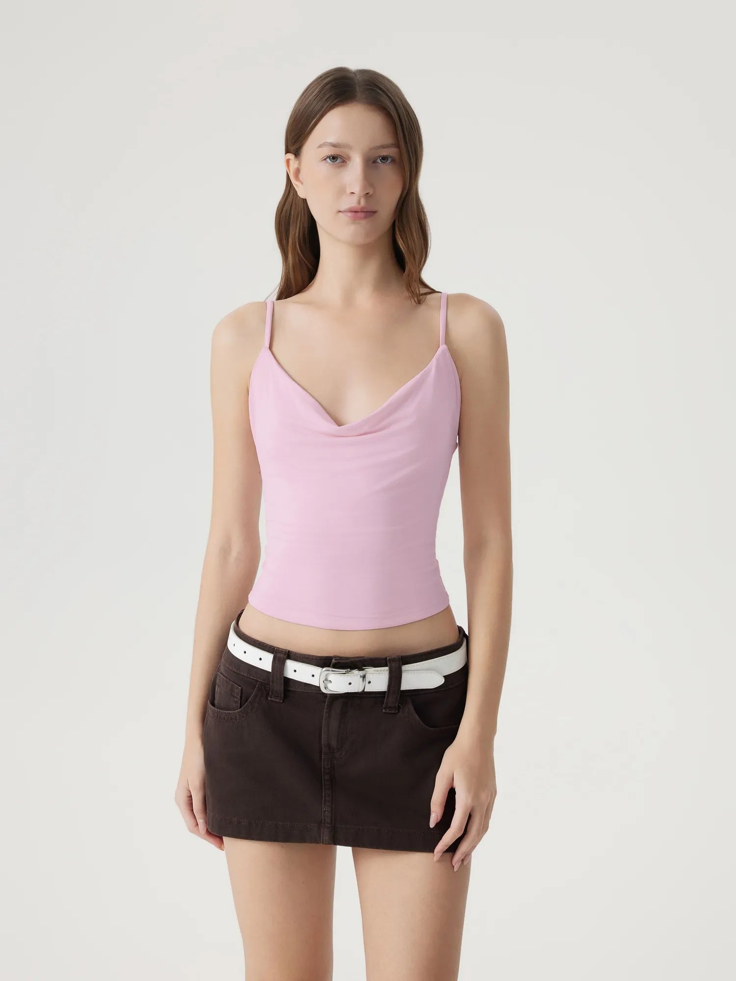 Sexy Cowl Neck Backless Tank Top