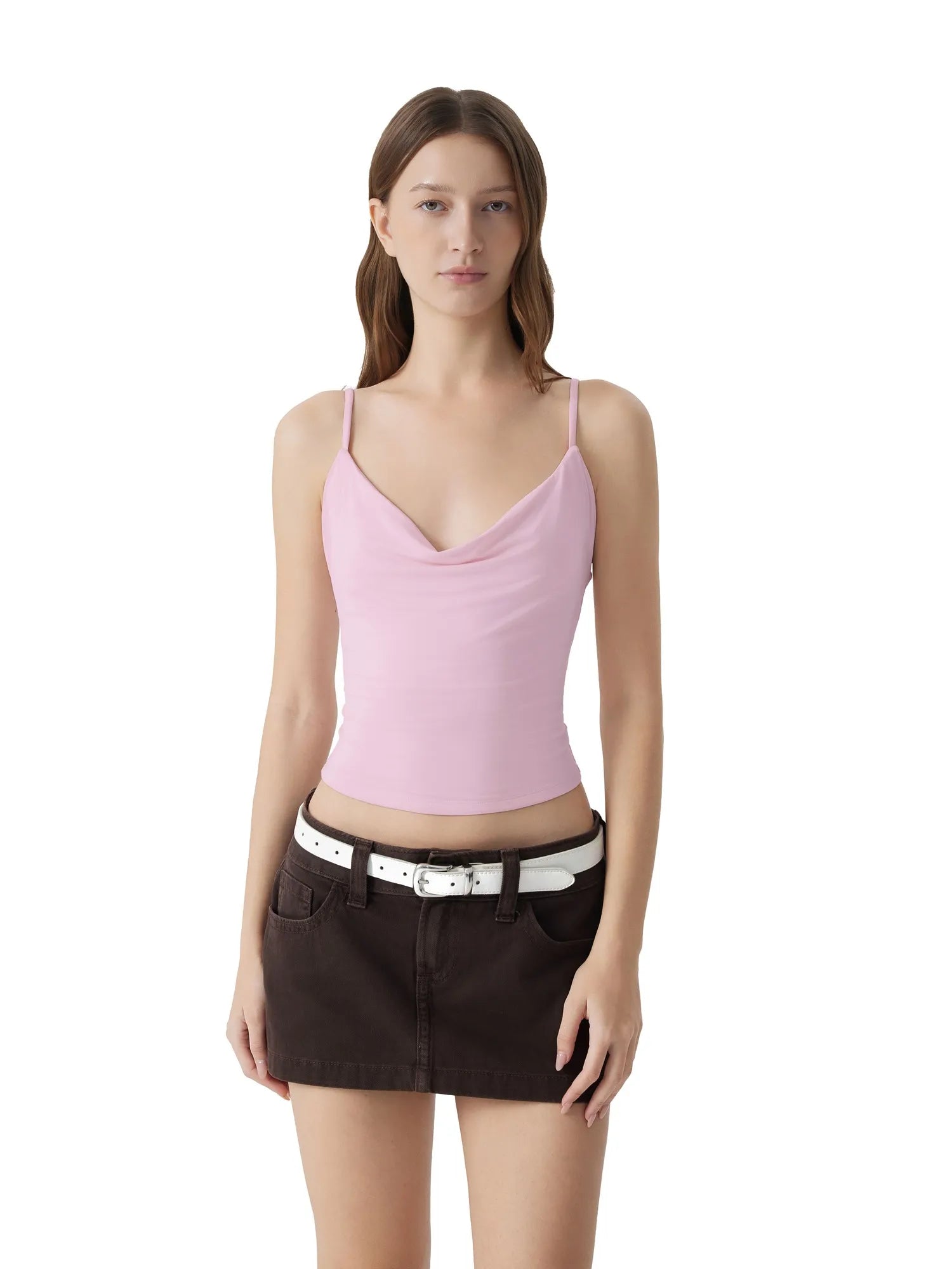 Sexy Cowl Neck Backless Tank Top