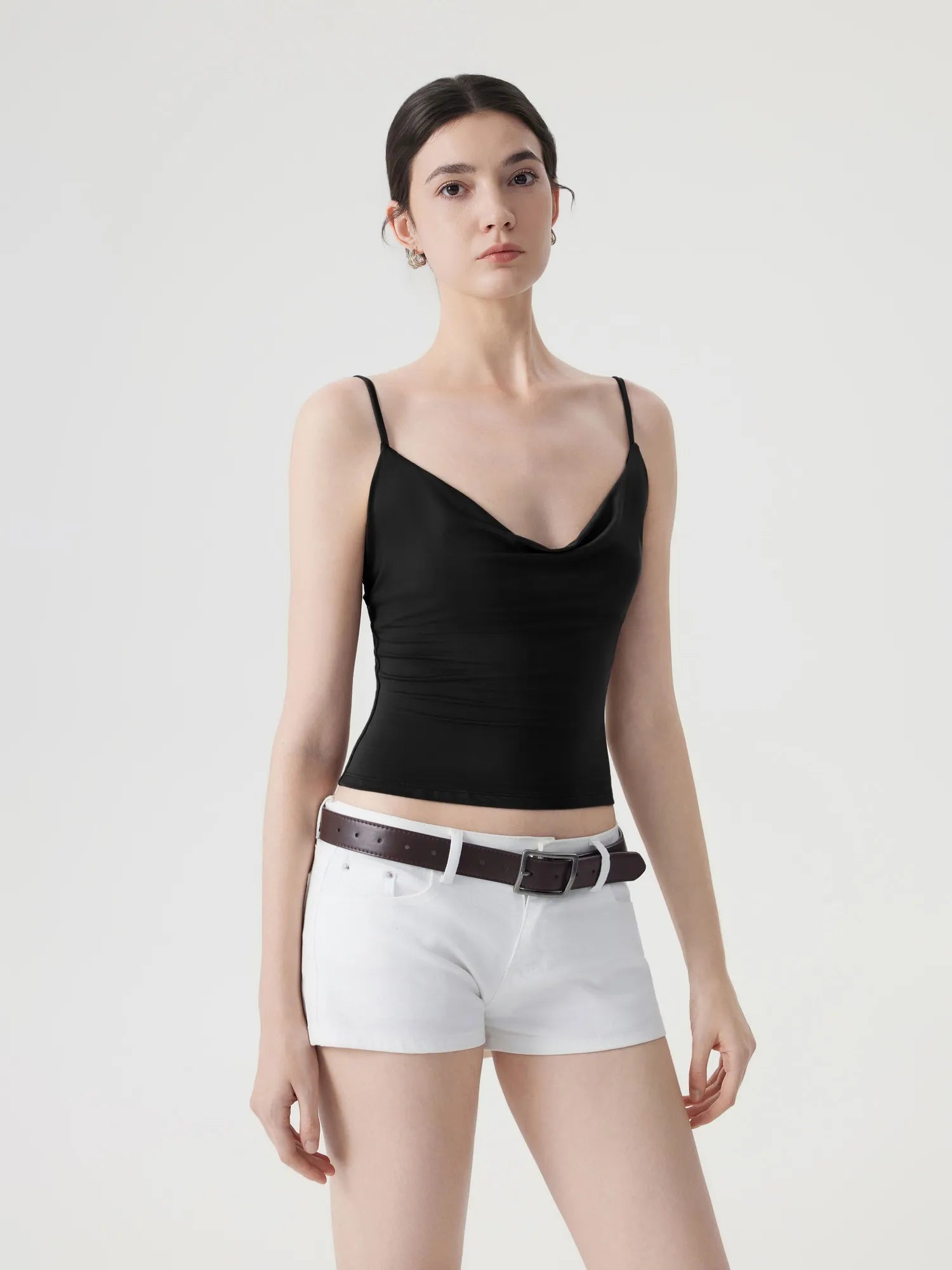 Sexy Cowl Neck Backless Tank Top