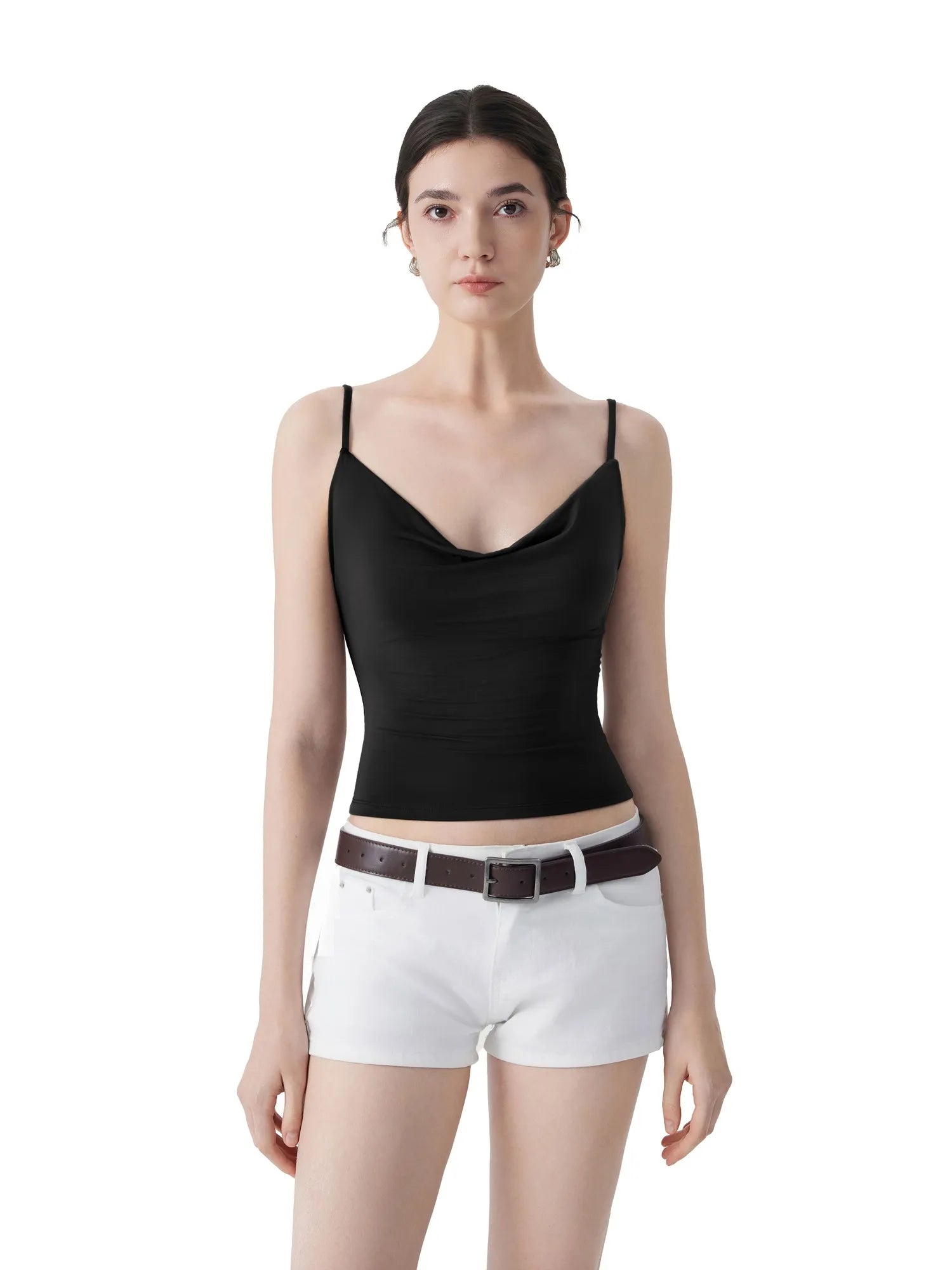 Sexy Cowl Neck Backless Tank Top