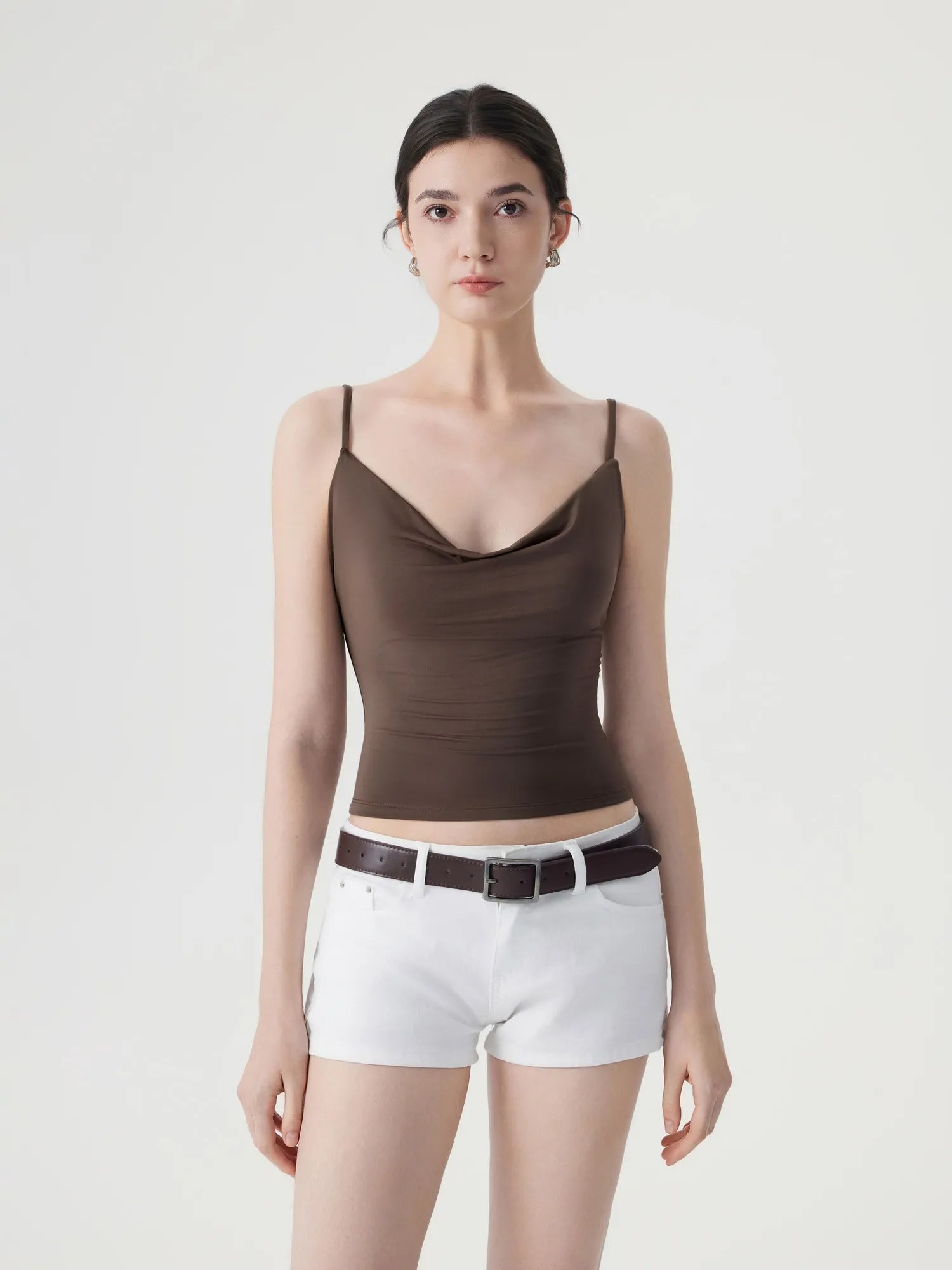 Sexy Cowl Neck Backless Tank Top