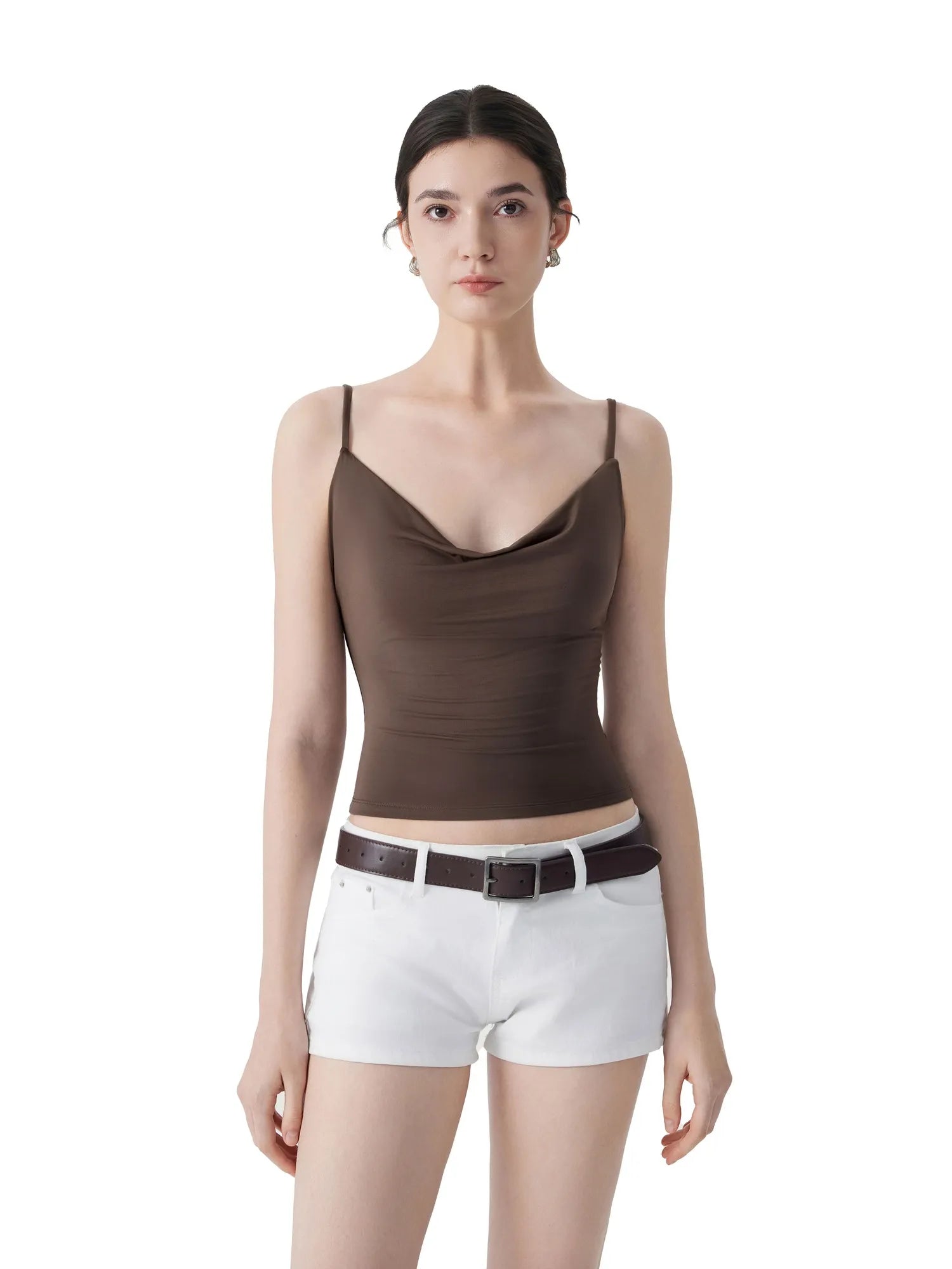 Sexy Cowl Neck Backless Tank Top