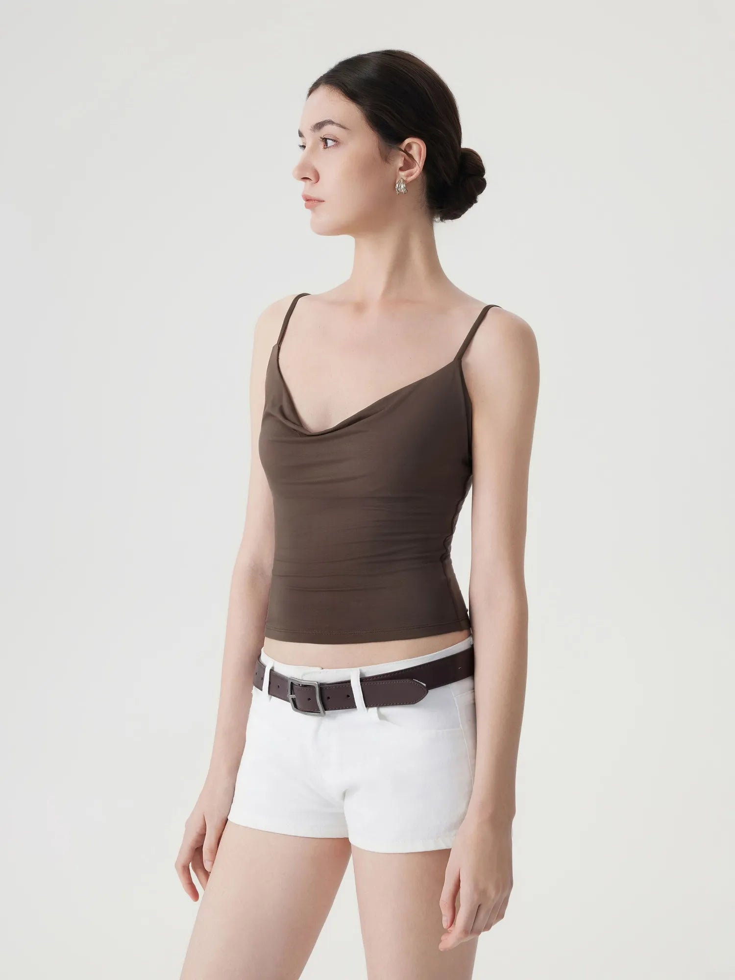 Sexy Cowl Neck Backless Tank Top