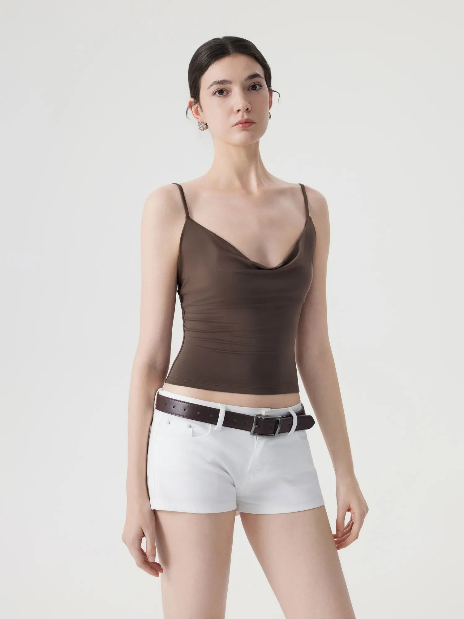 Sexy Cowl Neck Backless Tank Top