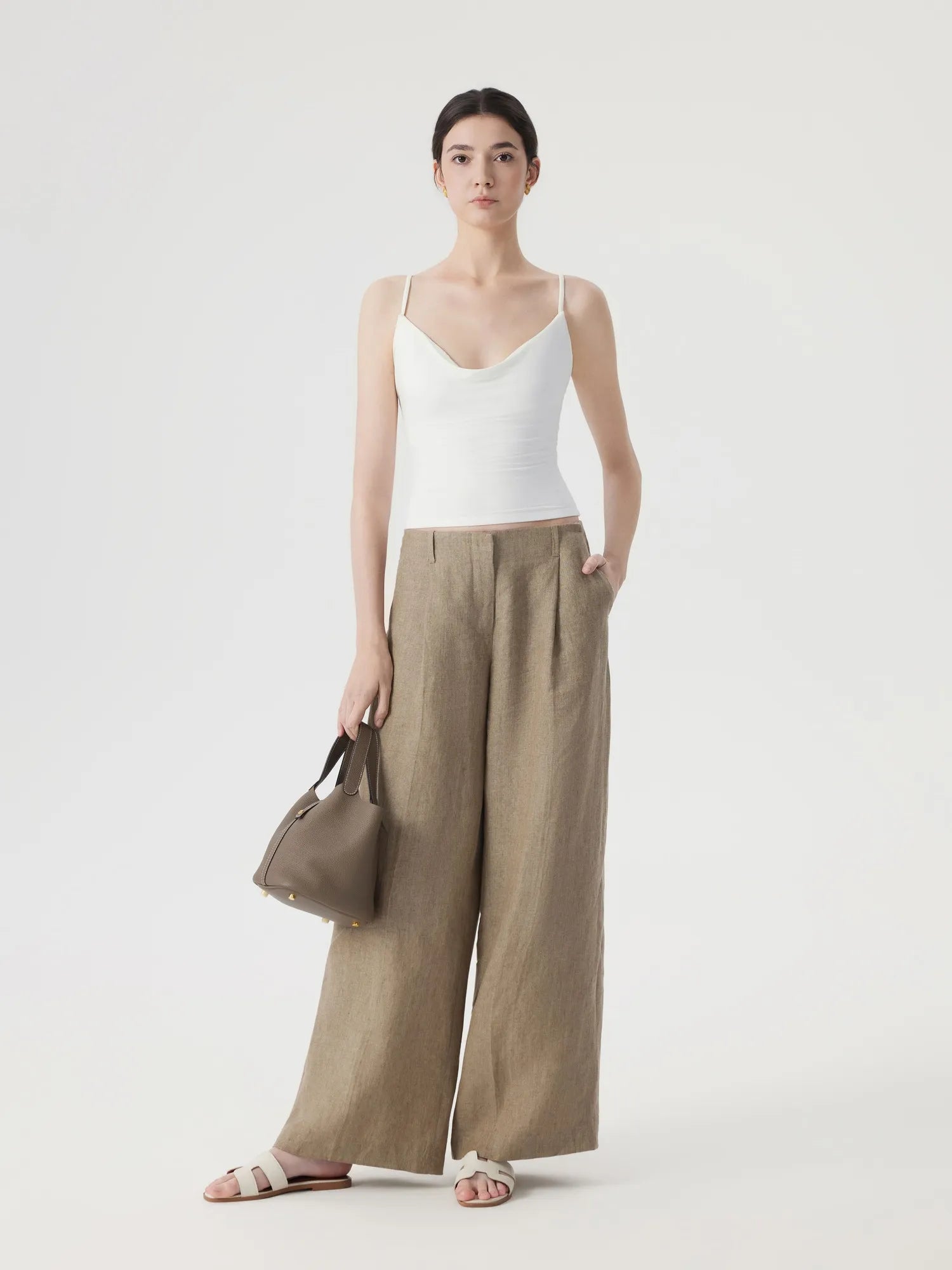 Sexy Cowl Neck Backless Tank Top