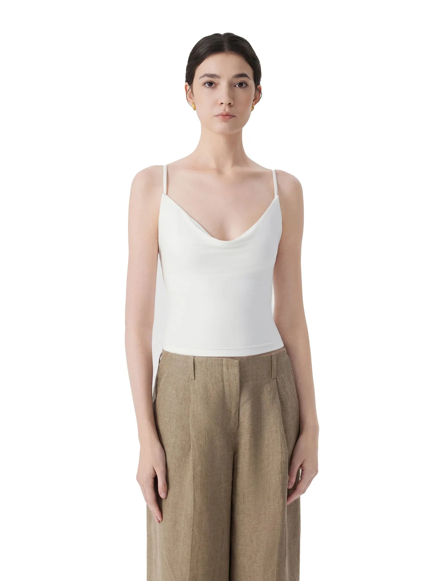 Sexy Cowl Neck Backless Tank Top