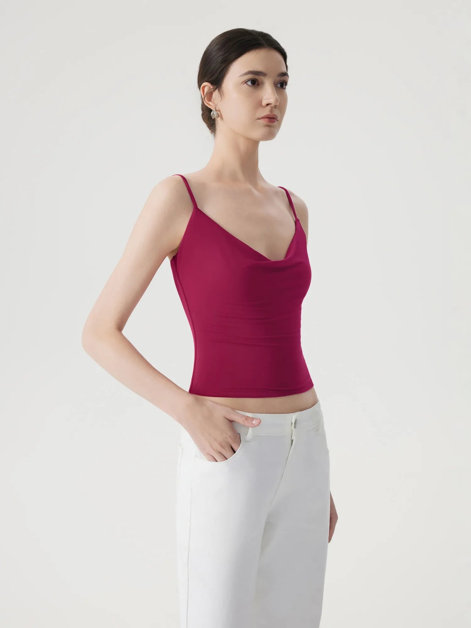 Sexy Cowl Neck Backless Tank Top