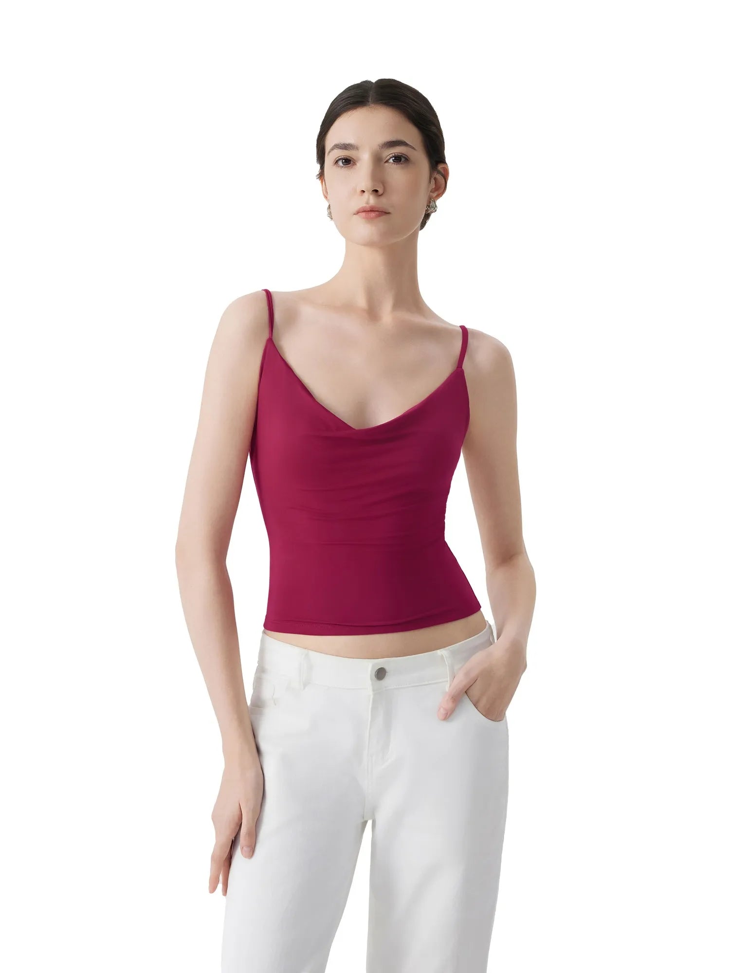 Sexy Cowl Neck Backless Tank Top