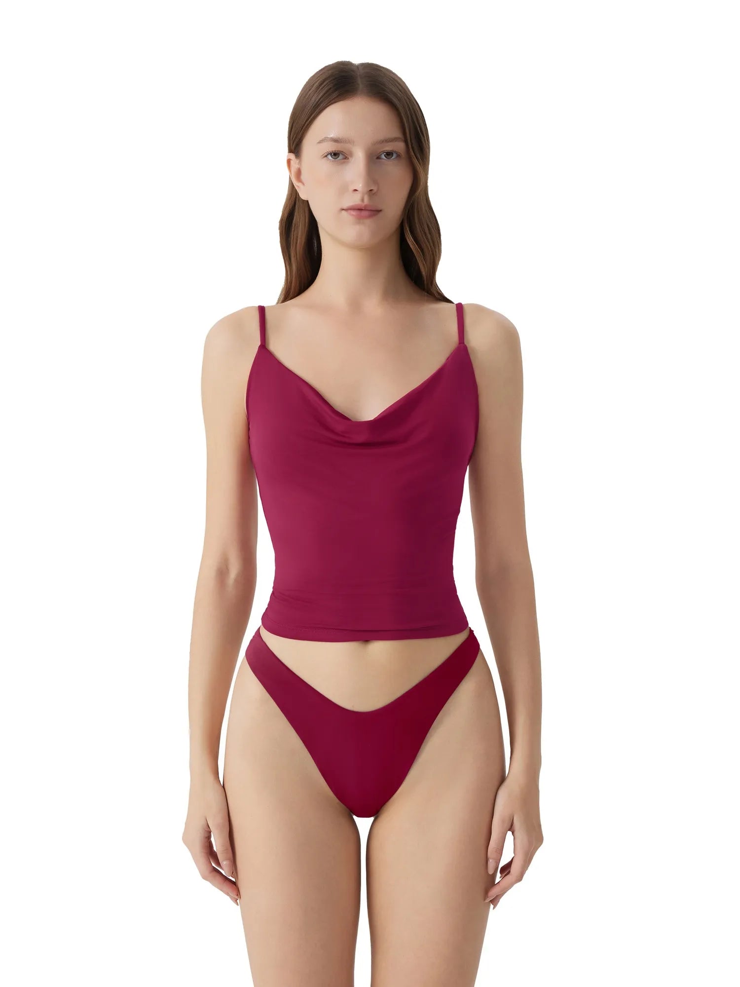 Sexy Cowl Neck Backless Tank Top