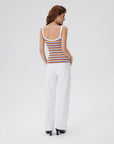 Cotton Rib Square Padded Tank Tops