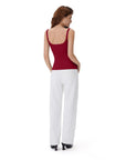 Cotton Rib Square Padded Tank Tops