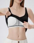 Cotton Ribbed Padded V Neck Tank Top-SUUKSESS-SUUKSESS