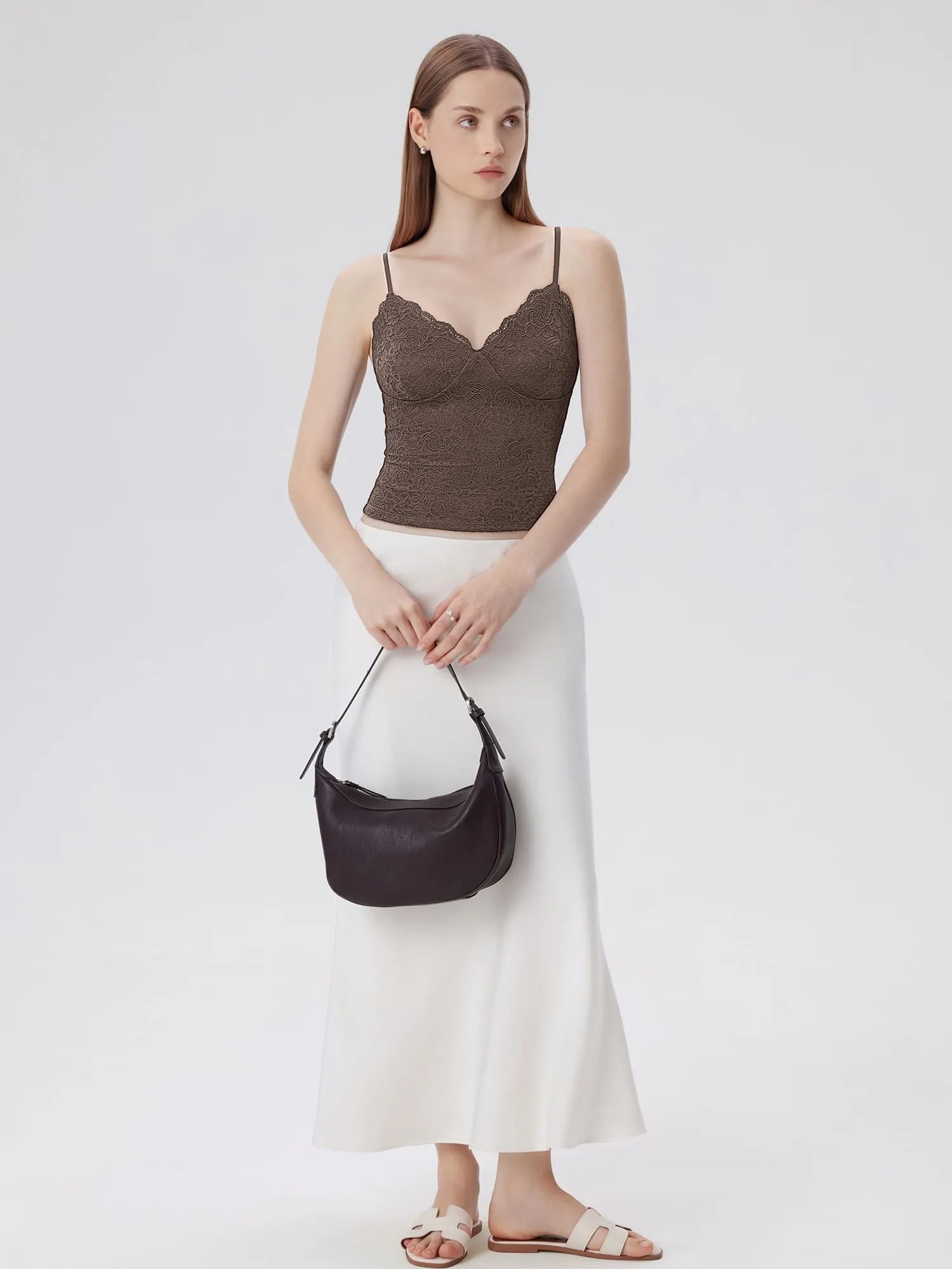 Lace Lined V Neck Y2k Tank Top-SUUKSESS-SUUKSESS