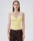 Lace Lined V Neck Y2k Tank Top-SUUKSESS-SUUKSESS