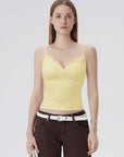 Lace Lined V Neck Y2k Tank Top-SUUKSESS-SUUKSESS